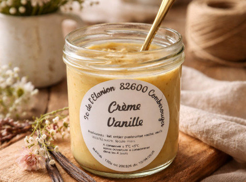 Ferme de l'Elanion - Crème Vanille 130g