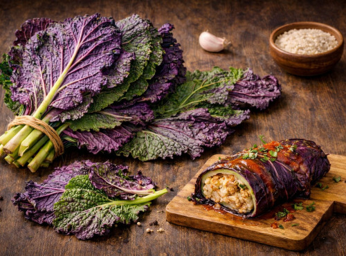 Nature et Saveurs - Ferme Aquaponique et Permacole Astérienne - Feuilles de chou Rioja – Resisténcia végétale