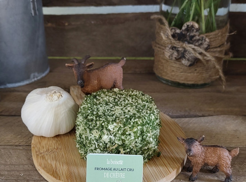Boutique Boisette - Chèvre enrobé ail et fines herbes 150g
