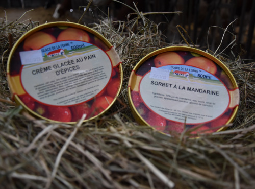 Les Glaces de la Promesse - Glace Au Pain D'épices Et Sorbet Mandarine 2x 500 Ml