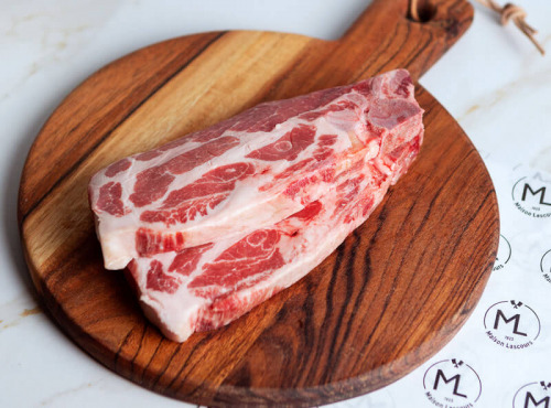 Maison Lascours - Côtes Échines de Porc Noir de Bigorre AOP - 400gr