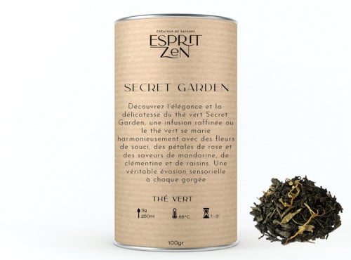 Esprit Zen - Thé Vert - Secret Garden - Boite de 100g