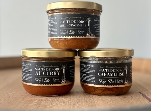Saveurs Paysannes Charentaises - Trio de sautés de porc BIO aux saveurs du monde