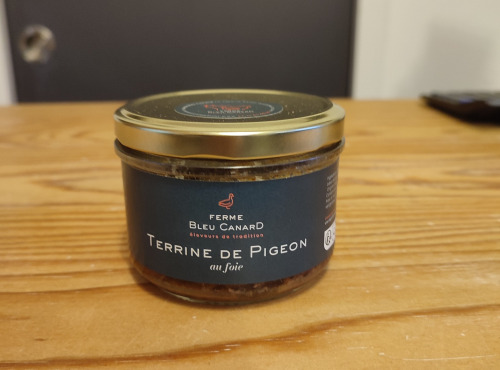 Ferme Bleu Canard - lot de 12 terrines de pigeon au foie