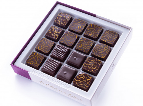 Maison Dufoux - Coffret chocolat 1 niveau: Les Epicés