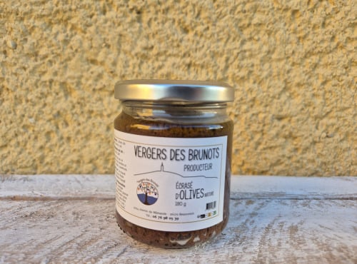 Vergers des brunots - Ecrasé d'olives nature 180g