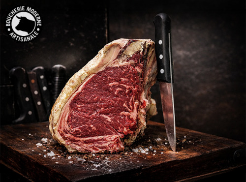 Boucherie Moderne - Côte de bœuf Shorthorn maturée - 1,25kg
