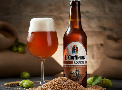 Bière L’Eurélienne – Brasserie de Chandres - 6 X BIERES ROUSSE L'Eurélienne 33CL