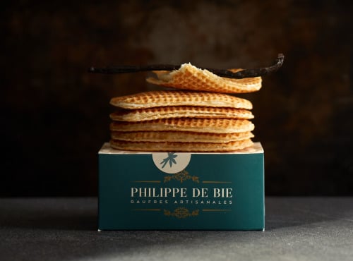 Gaufres Artisanales de Philippe de Bie - Gaufre Vanille Bourbon De Madagascar - Boîte De 6