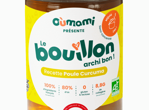Oùmami - Bouillon d'os Poule Curcuma Bio (x12)