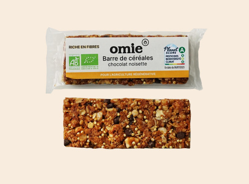 Omie - Barre de céréales chocolat noisette - 25 g