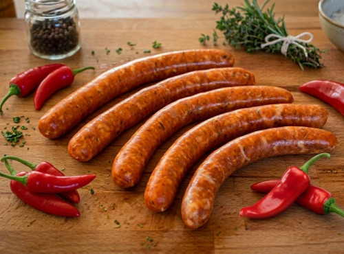 Le Cochon Sans Cochonnerie - Chipolatas au piment de Bresse sans nitrite 320g