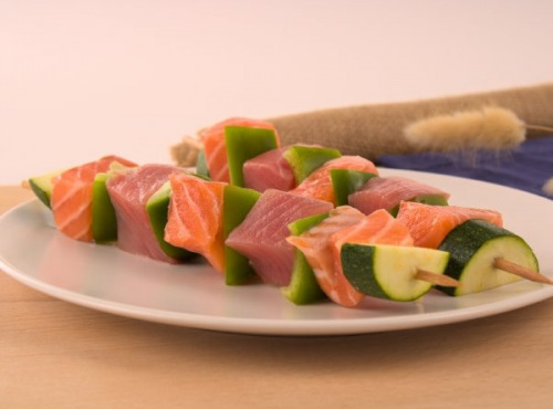 La Criée d'à Côté - [Précommande] Brochettes Thon et Saumon - Lot de 2