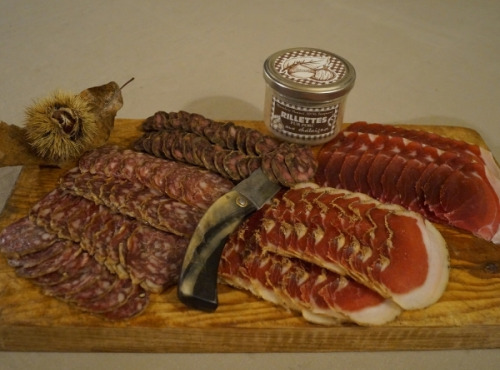 Charcuterie Mannei - "U Spuntinu" (casse Croûte) de Porc Noir Nustrale AOP -Sans Nitrite-