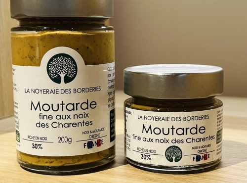La Noyeraie des Borderies - Moutarde fine aux Noix 100% origine France 🇫🇷   200g