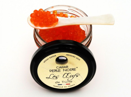 Caviar Perle Noire - Œufs de Truite Arc-en-Ciel 180g