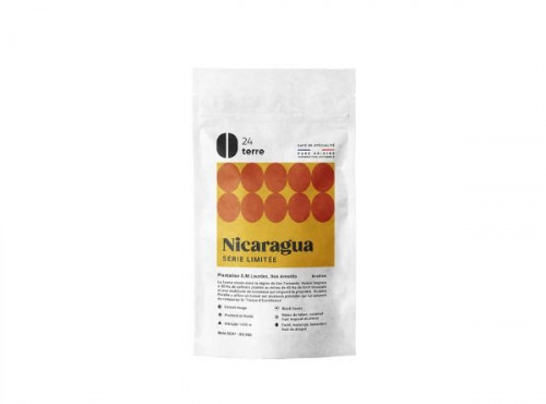 24Terre - Café en Grains Nicaragua Don Arnolodo ı Edition limité Microlot 200g x12