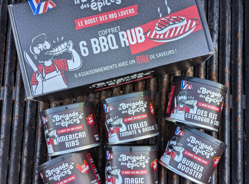 La Brigade des Epices - Coffret de 6 Assaisonnements pour Barbecue
