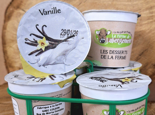 La Ferme de Labergement - Crème dessert Vanille 100 g x 6