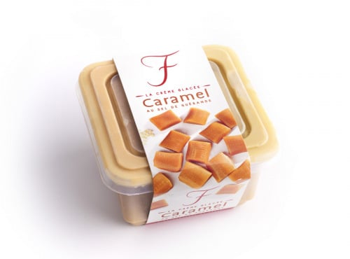 La Fraiseraie - Crème Glacée Caramel au Sel de Guérande 50 cl