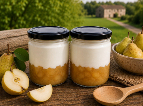 Gaec de l'Elanion - Lot de 2 Fromage Blanc Poire