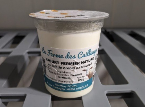 Ferme Joos - Yaourts fermiers de brebis nature : lot de 6