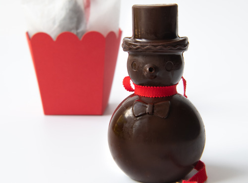 Mon jardin chocolaté - Bonhomme de neige Chocolat noir bio