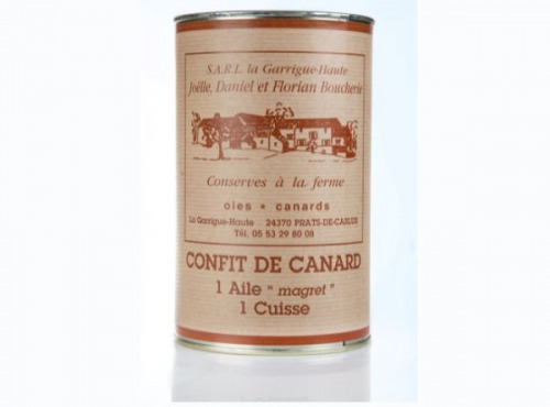 Ferme de la Garrigue Haute - Confit de canard 620g