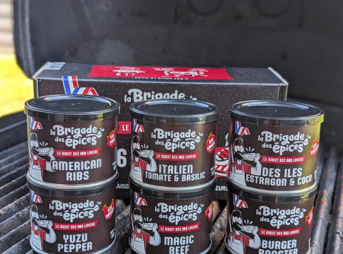 La Brigade des Epices - Coffret de 6 Assaisonnements pour Barbecue