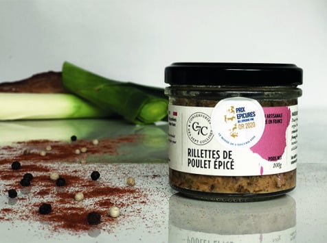 Sept Collines - (OFFRE PRO) Lot de rillettes de poulet épicé NOEL