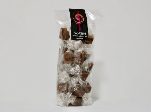 L'AMBR'1 Caramels et Gourmandises - Caramel A La Framboise - Sachet De 130g