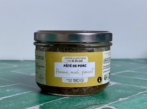 Au Bien Fait - Pâté de porc Pomme, miel, piment - 180g