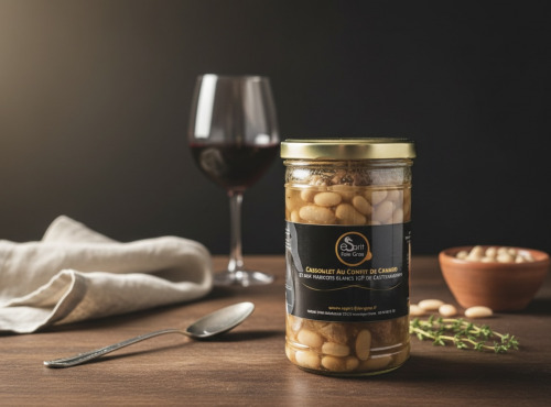 Esprit Foie Gras - Cassoulet aux manchons de canard confits et aux haricots blancs IGP de Castelnaudary 800 g