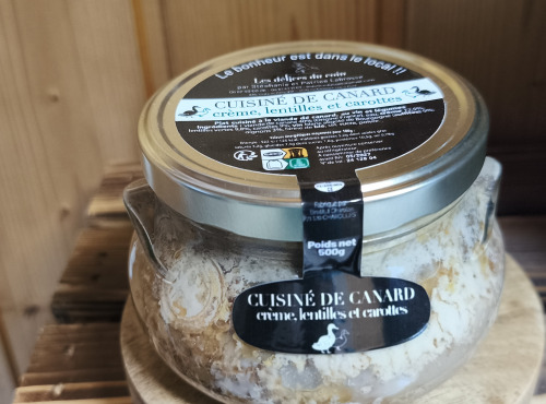 Les Délices du Coin - Canard à la crème, lentilles et carottes 500g