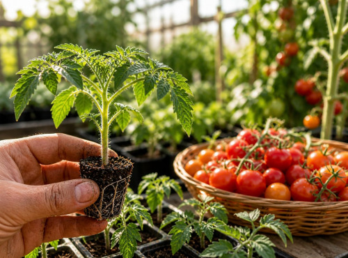 Nature et Saveurs - Ferme Aquaponique et Permacole Astérienne - Tomates cerise & cocktail en mélange – plants mycorhizés F1