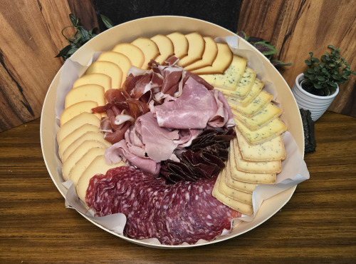 La Fermière - Raclette 5 Fromages & Charcuterie : Le Plateau Complet Parfait pour 6 Gourmets