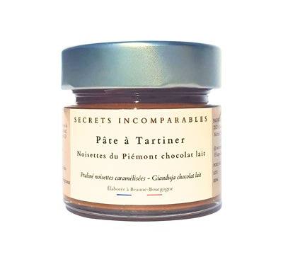 Secrets Incomparables - Pâte à Tartiner Noisette du Piémont IGP Chocolat Lait 100g