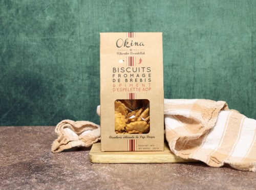 Fromage Gourmet - Biscuits Fromage de brebis et Piment d'Espelette AOP