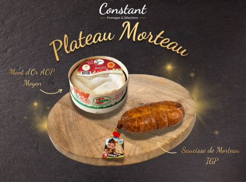 Constant Fromages & Sélections - Plateau Morteau + Mont d'or AOP - 2/3 personnes