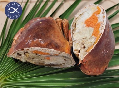 La Criée d'à Côté - Crabe Tourteau Coupé Cuit Maison | pièce de 530g à 570g