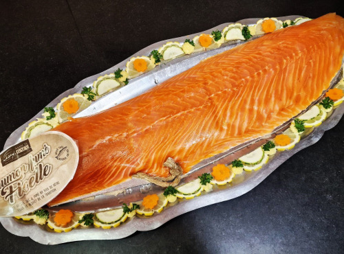 Boucherie Charcuterie Traiteur Lionel Ghérardi - Saumon fumé au bois de Hêtre d'Ecosse - 200g