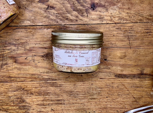 Ferme de Vertessec - Rillettes de canard au foie gras 30% -180g