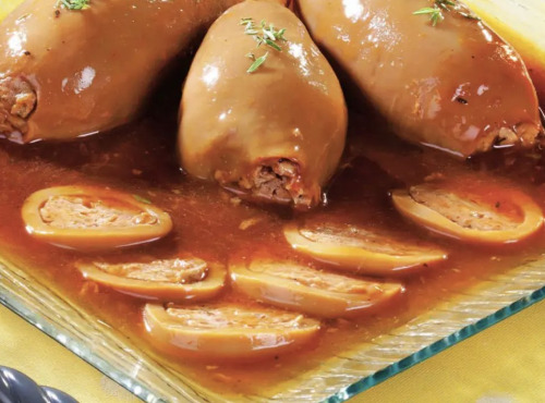 L'OLIVERAIE DU COUDON - Encornets farcis à la Sétoise ( RECETTE DU SUD OUEST ) 390gr
