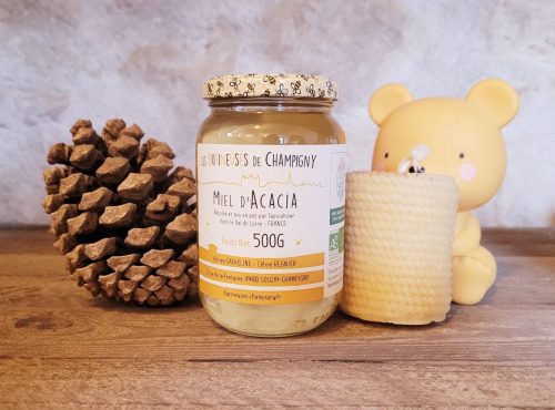 Les Butineuses de Champigny - Miel d'acacia bio - 500g
