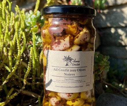 L’Oliveraie du Coudon - Ail Confit aux Olives Noires  345gr
