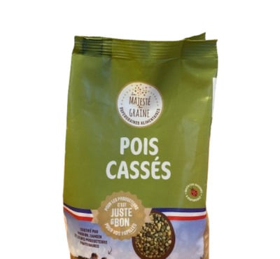 BERRY GRAINES - Pois Cassés HVE origine France - sachet 350 g x10