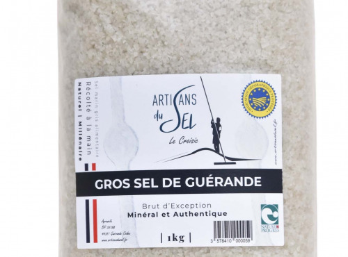 Artisans du Sel - Sel de Guérande Brut d'Exception 1kg x 12