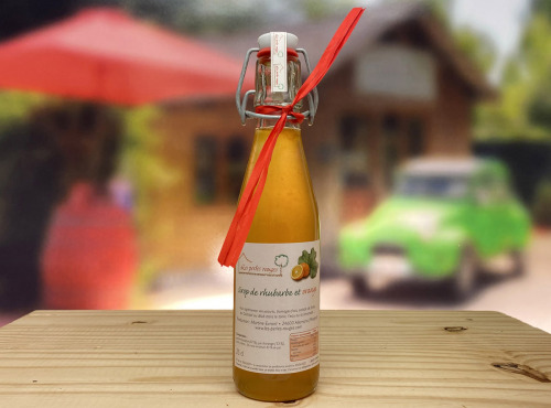 Les Perles Rouges - Sirop Duo Rhubarbe-orange