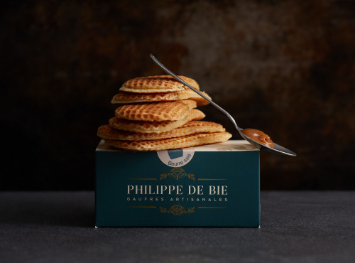 Gaufres Artisanales de Philippe de Bie - Gaufre Caramel Beurre Salé - Boîte De 6