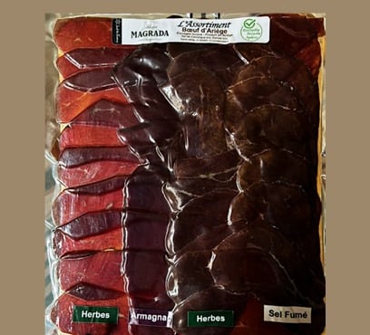 Maison Magrada - ASSORTIMENT DE BŒUF D'ARIÈGE SÉCHÉ 200gr